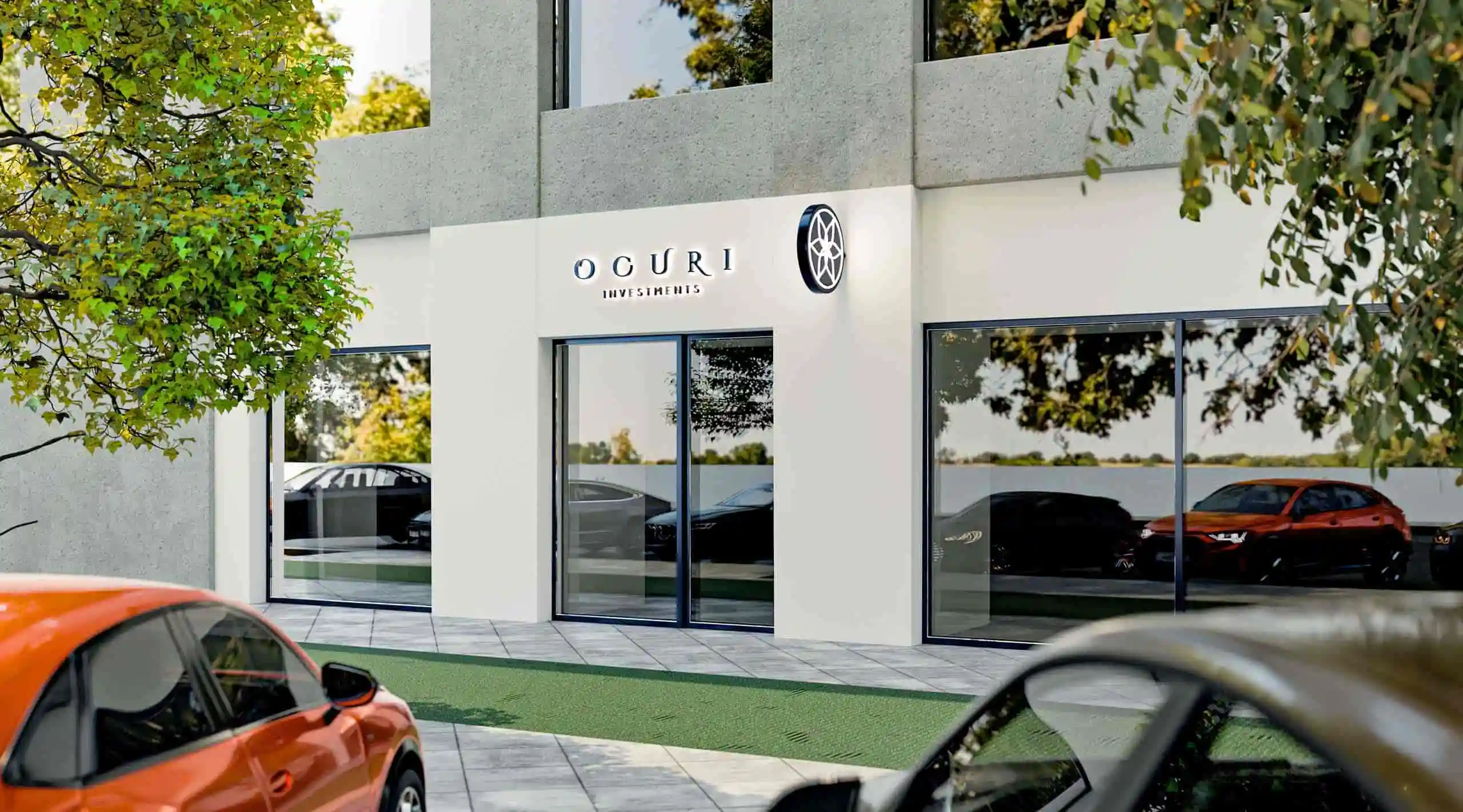 Imagen exterior de la puerta de entrada de la oficina de Ocuri Investments